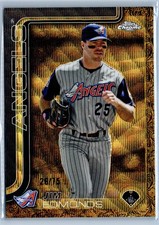 2025 Topps Gilded Collection #94 Jim Edmonds Gold Wave Refractors #/75
