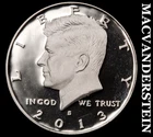 2013-S Silver Kennedy Half Dollar - Choice Gem Proof  Lustrous  #K4210