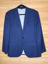 J. Crew Ludlow Men's 42 R Blue Wool Stretch Blazer Tollegno 1900 Italy