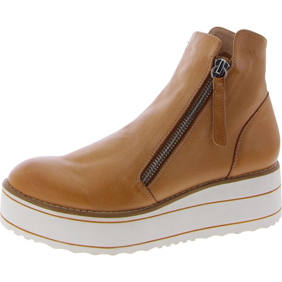 Silent D Womens Nene-To Tan Leather Round Toe Booties 41 Medium (B,M) BHFO 5901