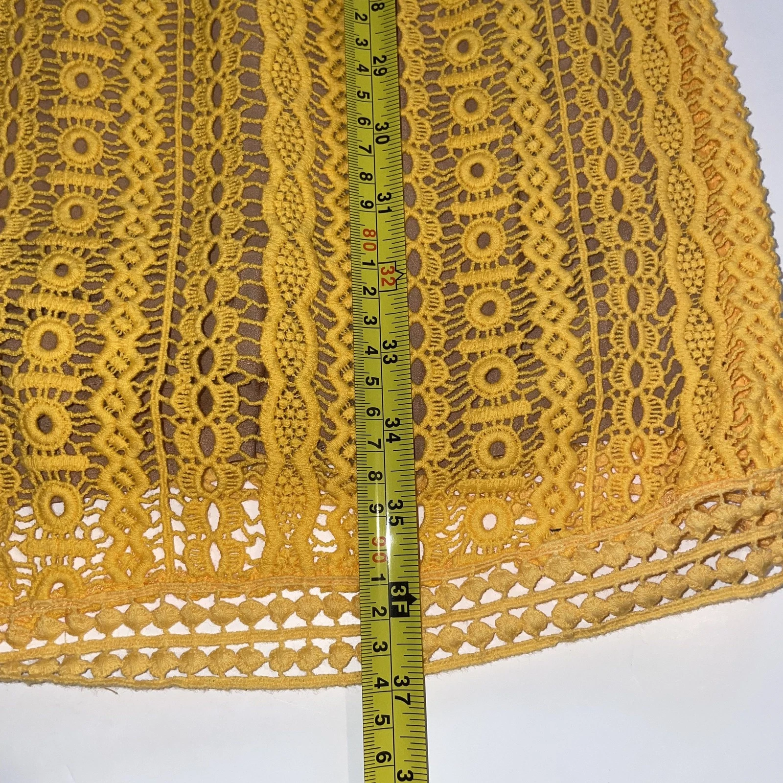 Abito Michael Kors arancione giallo manica corta lunghezza ginocchio taglia 2 (XS)