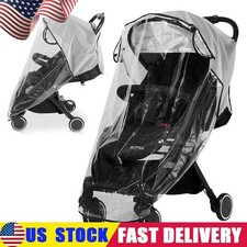 Clear Stroller Rain Cover, Universal Weather Shield Breathable Baby Stroller