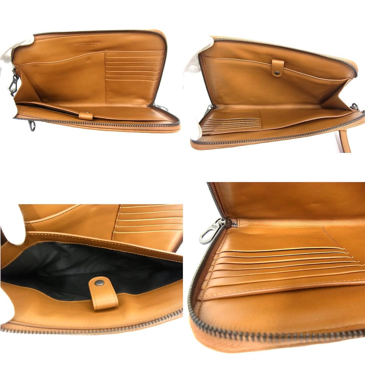 BOTTEGA VENETA Intrecciato Clutch Bag Leather Brown Men thumbnail 5