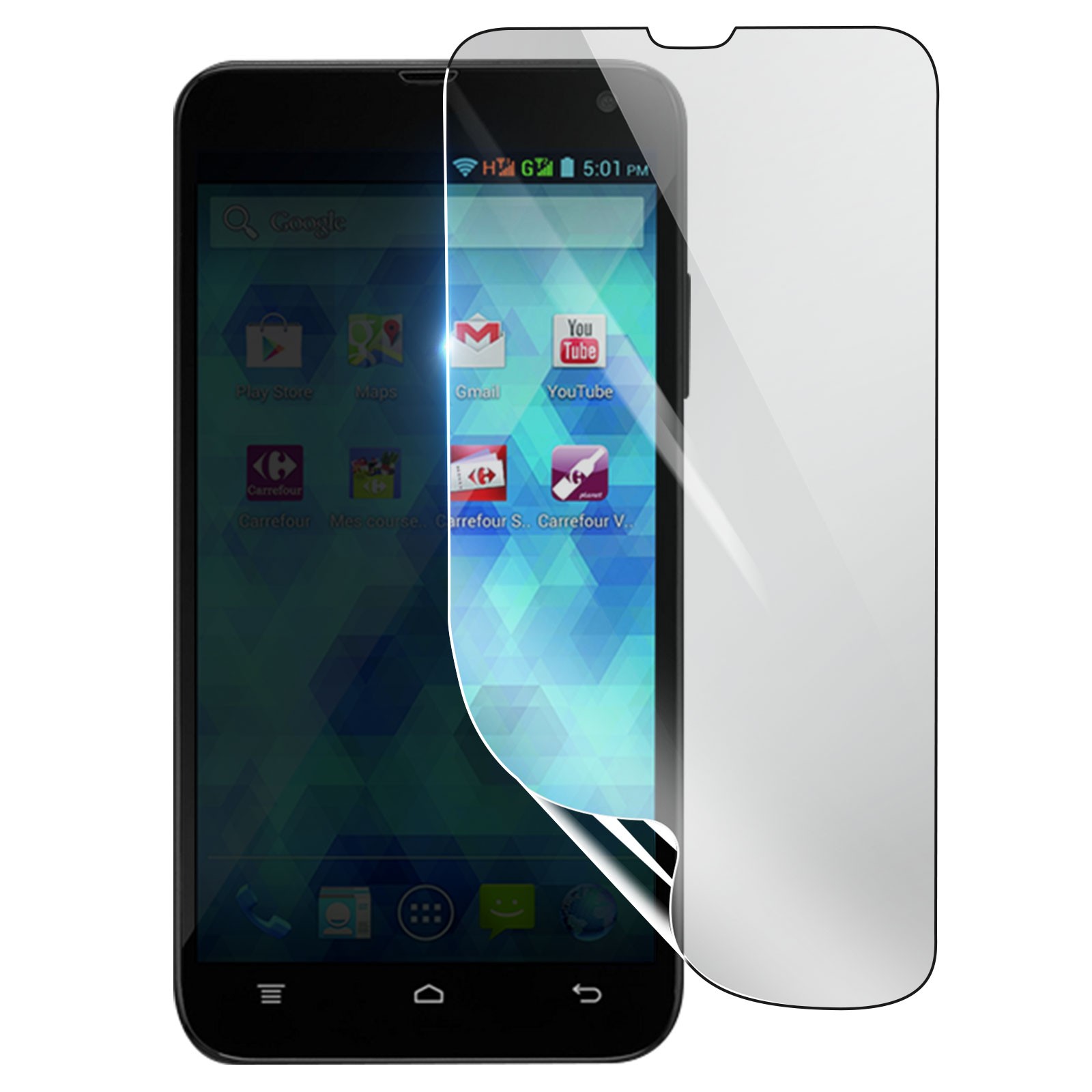 Protection d'écran hydrogel antichoc pour Carrefour Smart 5 film transparent
