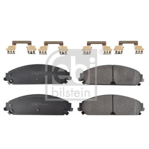 Kit plaquettes de frein Febi Bilstein 116112 anti-vibration Chrysler