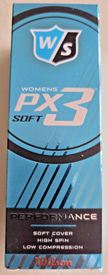Wilson PX 3 Soft Women Golfbälle 2 Einheiten à 3 Bälle-Neu und OVP