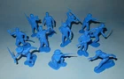 Vintage 1970s Marx Fort Apache Play Set Dark Blue Plastic 54mm Cavalrymen