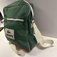 Lacoste Retro Sport M10 665 Green Nylon Backpack for Men - Excellent Condition