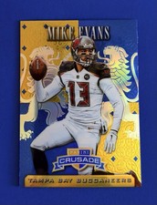 2015 Rookies & Stars Mike Evans Crusade Blue & Gold Prizm Insert Card #C43