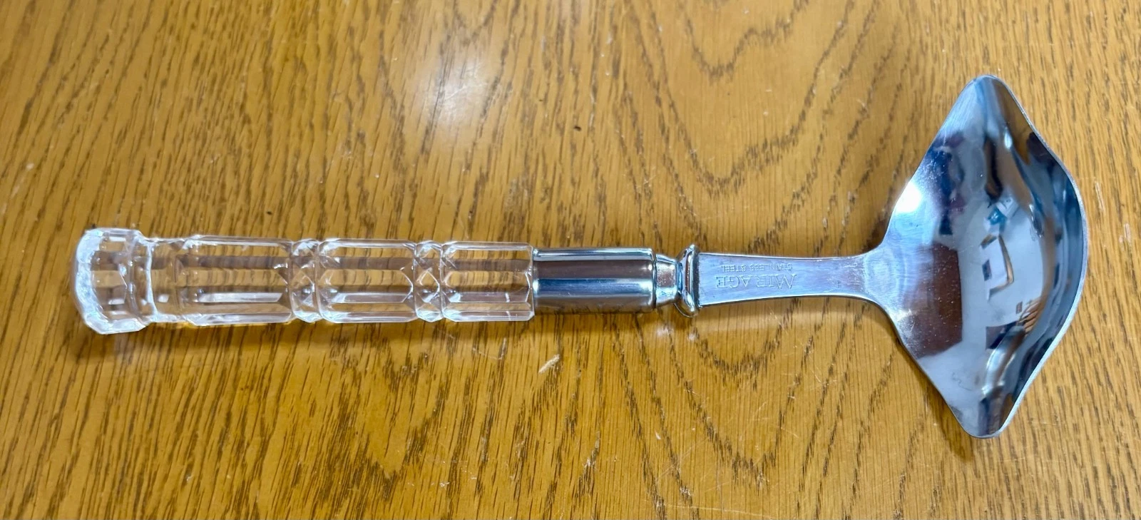 Vintage Mirage Japan Stainless Gray or Sauce Ladle Spoon Lucite Handles
Opens in a new window or tab
