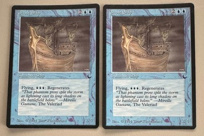 2x Ghost Ship - MTG  - The Dark- Englisch  1994 NM