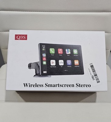 Q9S Wireless Smartscreen Stereo - CarPlay and Android Auto Open Box(New)