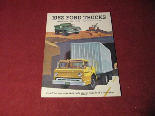1962 Ford F C Truck Rig Semi Sales Brochure Booklet Catalog Old Original