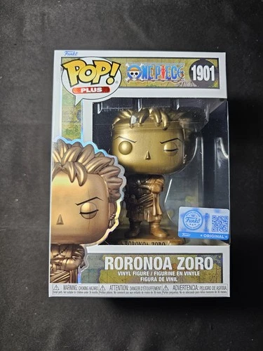 Funko Pop! Roronoa Zoro #1901 Anime One Piece Bronze Statue Funko Shop Exclusive