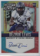 2015 Panini Prizm Collegiate Draft Picks Tie-Dye 36/49 Dezmin Lewis Auto 7p8