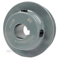 AK25-5/8 Cast Iron 2.5" Single Groove Pulley A Section V Belt 4L 5/8" Shaft Bore