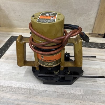 vintage black and decker double insulated 5/8 hp router no: 7600 works great