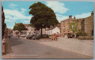 Wharfedale The Square Grassington West Yorkshire Postkarte verschickt