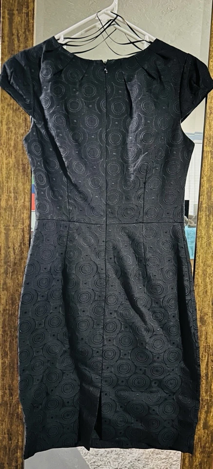 Hermoso Vestido Vintage Chetta B Talla 4 Negro Estilo Años 50 Cóctel Fiesta Foto 2 de 4