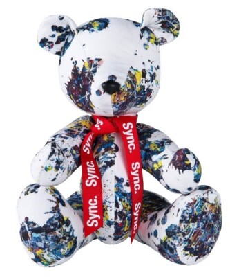 その他 MEDICOM TOY - Sync. Jackson Pollock Studio TEDDY BEAR MEDICOM TOY Sync. Jackson Pollock Studio (SPLASH) Series TEDDY