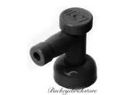 Lego Lot/4 BLACK TAP Hole in End - 4599 Vintage