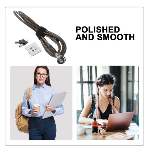 Extended Steel Cable Lock for Notebook Computer Zinc Alloy Laptop - Afbeelding 12 van 12