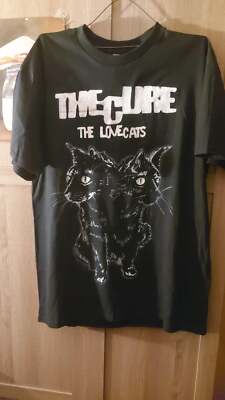 The Cure band The Love Cats Rare Black T shirt classic style tee NH15538