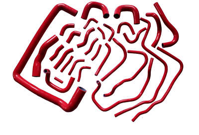 オッシー様　2-17,4-37,7-98 ✓Red Silicone Hoses 29PCS For Nissan 300ZX VG30DETT Z32 1990-1999