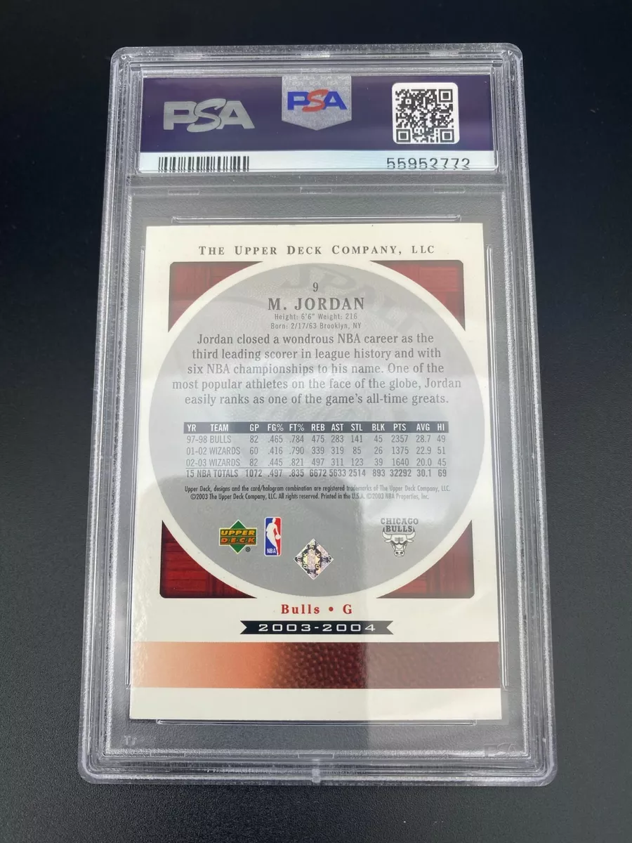 2003 Upper Deck Standing O! Michael Jordan #9 PSA 10 GEM MINT 💎💎