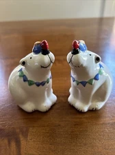 Salt & Pepper Shakers Polar Bears & Fish By Coco Dowley