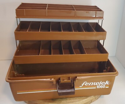 Fenwick 1060 Fishing Tackle Box Trays VTG