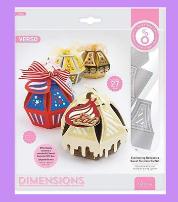 TONIC STUDIOS VERSO EVERLASTING DELICACIES SWEET SURPRISE 27 PIECE DIE SET 3836a