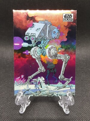 2021 Star Wars Galaxy Topps Chrome AT-ST 27 Refractor
