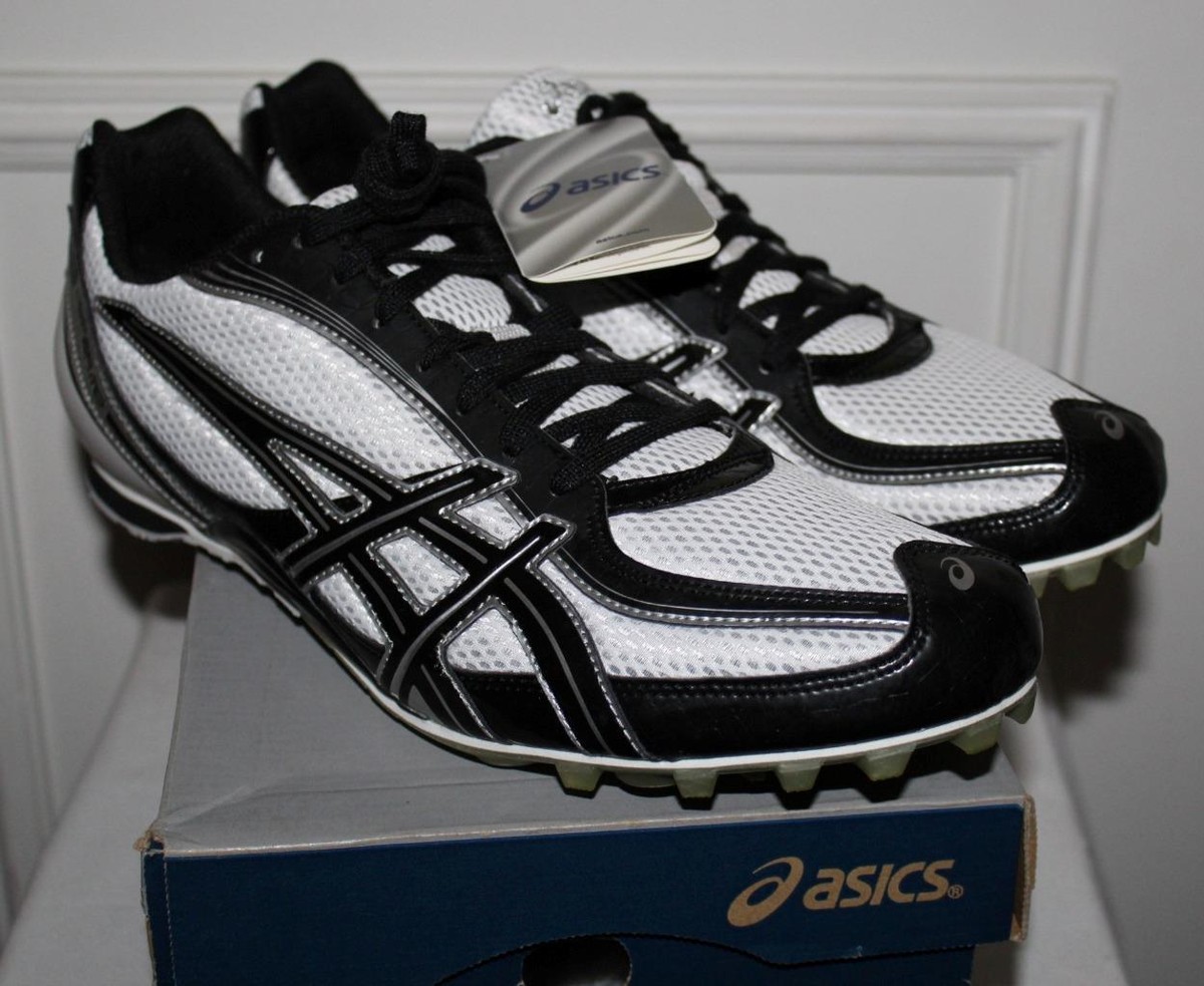 NEW BOX Asics Mens Hyper MD Black Onyx Track Field Spikes Shoes