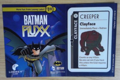 1x  Batman Fluxx: Clayface Promo 2015 Brand New Board Games