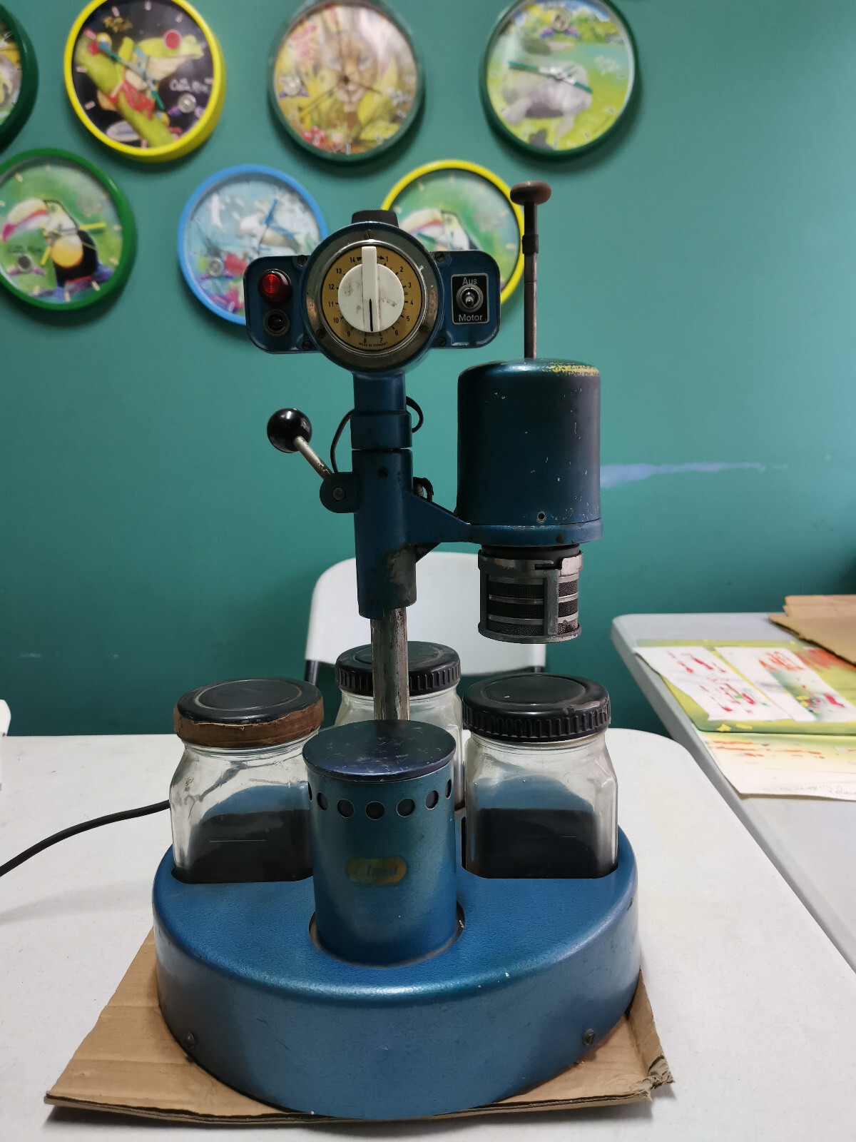 VINTAGE GERMAN WATCHMAKER ELMA WATCH CLEANING MACHINE 110v COMPLETE