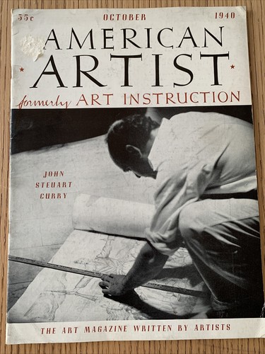 American Artist Magazine Oktober 1940 John Steuart Curry Hornung Marken