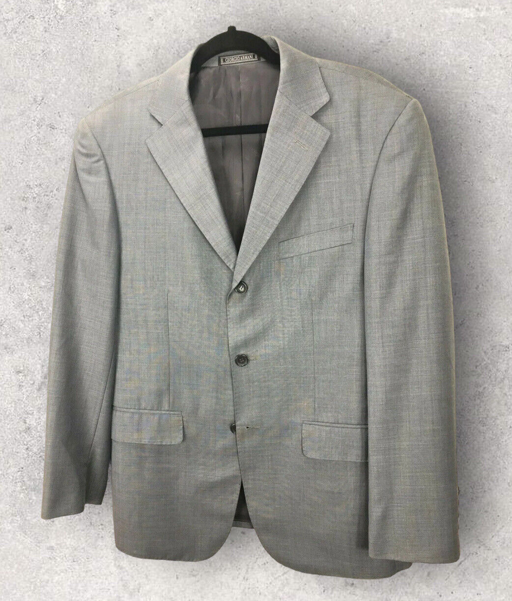 GIORGIO ARMANI Black Label Sport Coat Jacket 3-Button Wool (44