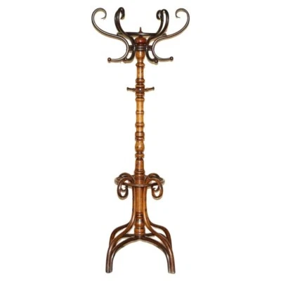 SUPER RARE ORIGINAL ANTIQUE VICTORIAN CIRCA 1880 THONET BENTWOOD COAT RACK STAND - Image 1 of 4