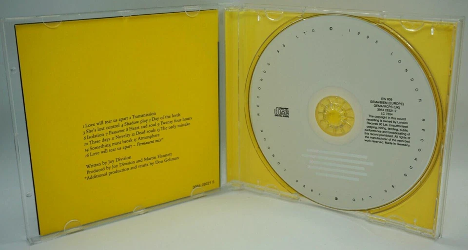 Joy Division : Permanent - Joy Division 1995 CD Album - New Order - HTF - Image 3 of 3