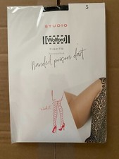 Wolford Banded Poison Dart Tights Brand New 