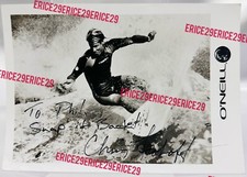 Chris Frohoff Surfer Autographed 5  x 7  B/W Photograph O  Neill Surfboards