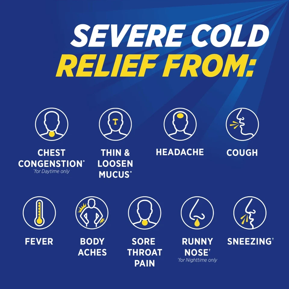 Severe Cold and Cough Relief Daytime Berry Syrup - 8.3 oz - EXP 01/2026 - Image 3 of 3