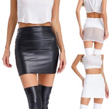 Womens Miniskirt Party Skirt Bodycon Clubwear High Waist Short Skirt Dance Club