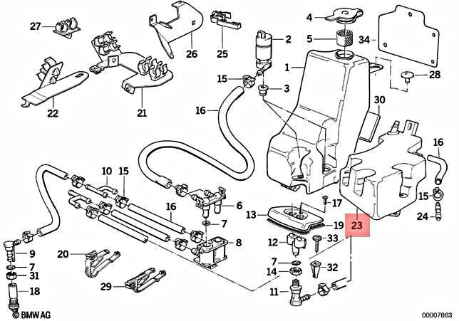 Genuine BMW E32 750i 750iL Sedan Fluid Container 61671379789 | eBay 