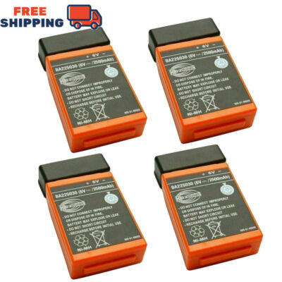4pcs BA225030 2500mAh 6V Ni-Mh Battery for HBC Crane Remote Pump Truck Battery