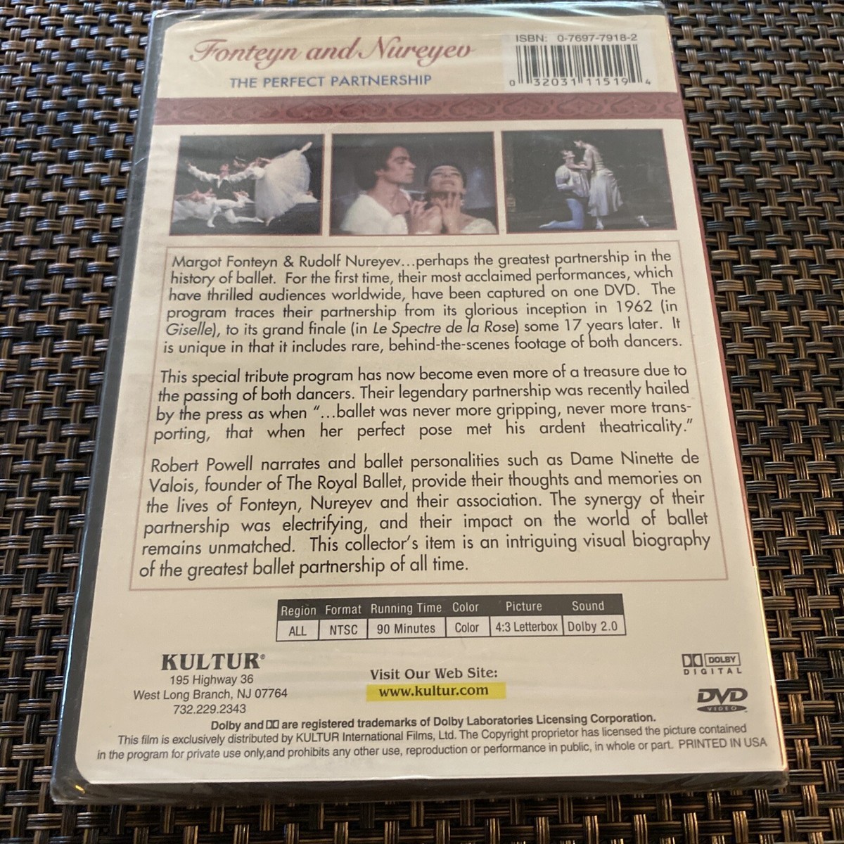Fonteyn and Nureyev: The Perfect Partnership [New DVD] 32031115194