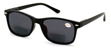 Bifocal Rectangular Lightweight Reading Sunglasses - Outdoor Reader Spring Hinge