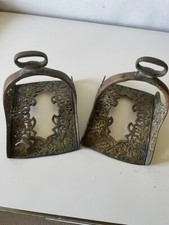 Vintage Pair of Brass Saddle Stirrups - Very Neat