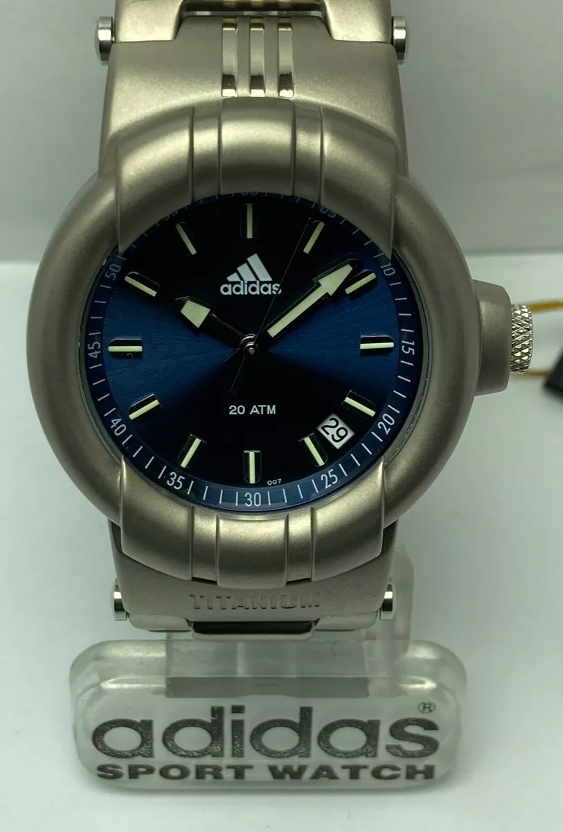 ADIDAS,TITANIUM,DIVERS,DATE,BLUE DIAL,WR200M,NEW STOCK,free shipping DHL. | eBay